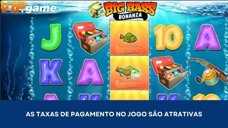 As taxas de pagamento no jogo são atrativas