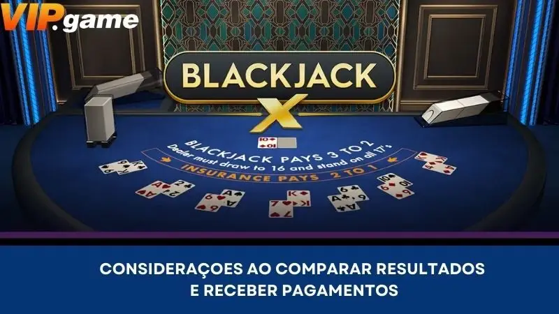 Considerações ao comparar resultados e receber pagamentos