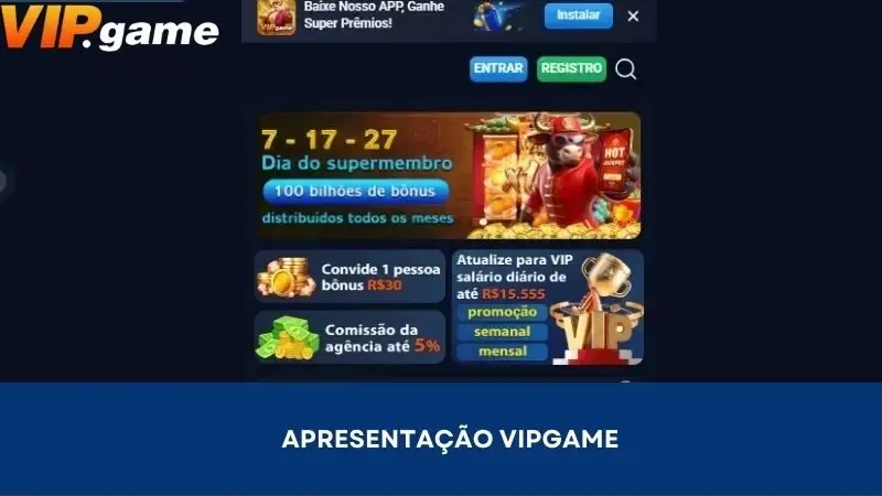 VIPGAME está em operação desde 2019